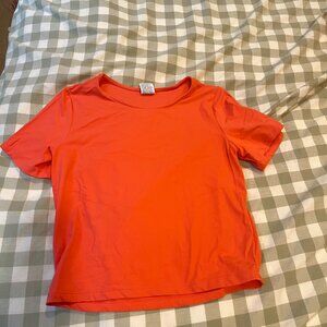 All in Motion Coral Pink Fitted Workout Shirt